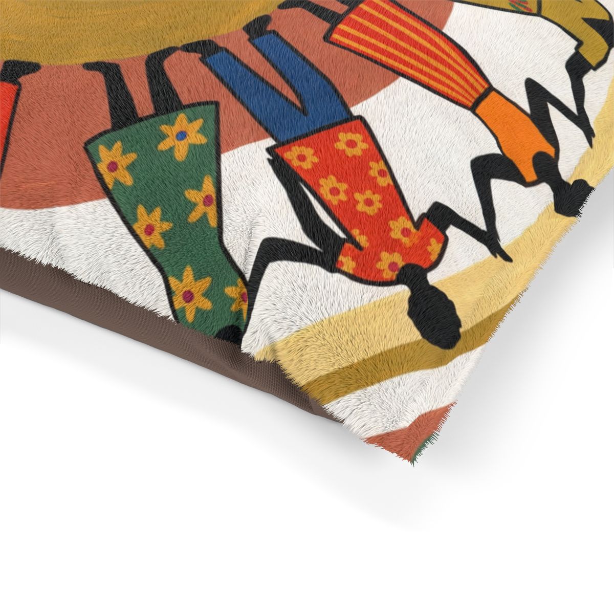 Pet Bed - Unity Mandala Folk Art | Echovira Gallery
