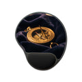 Vintage Brass Sundial Mouse Pad With Wrist Rest
