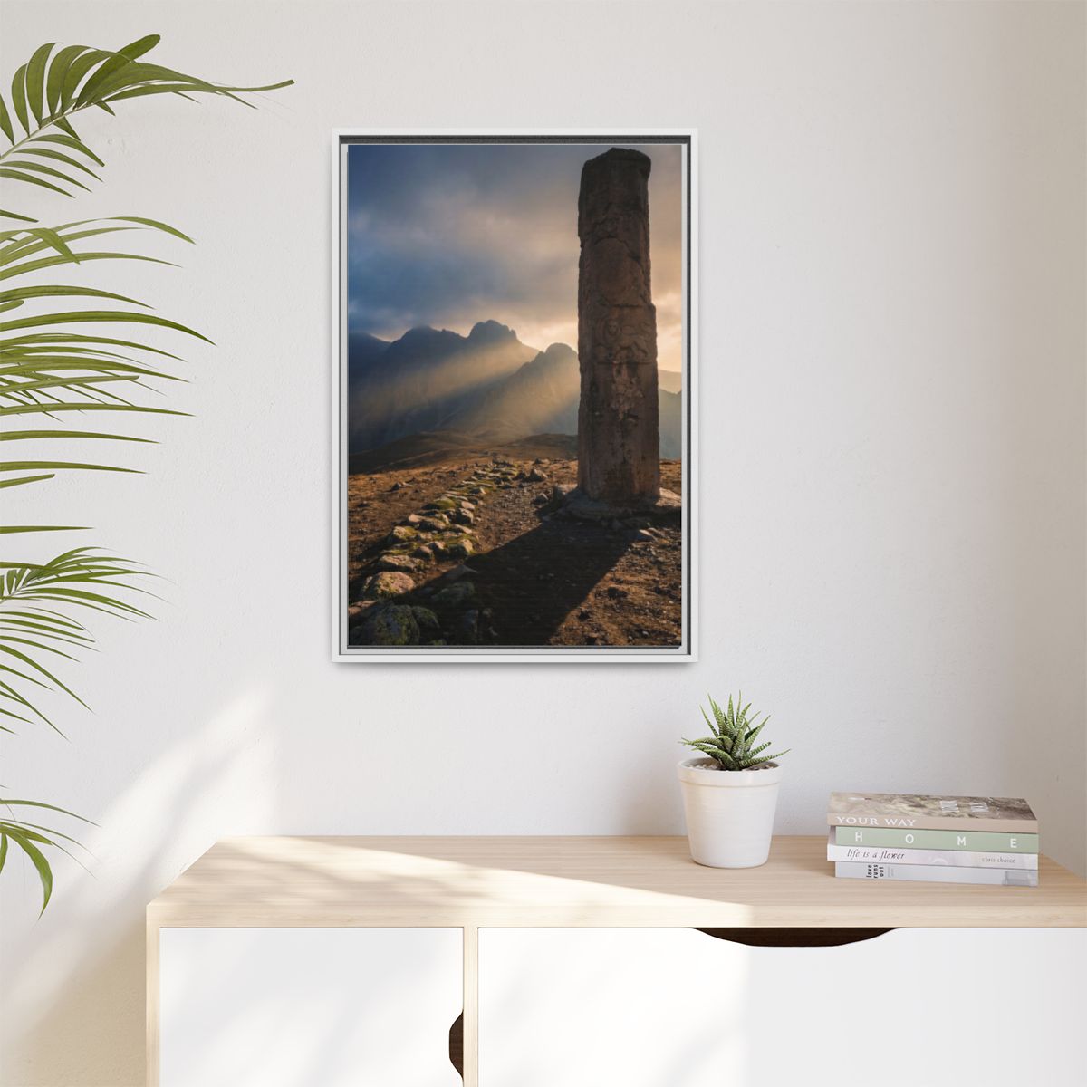 Matte Canvas, Framed - Mystic Monolith Ancient Persian... |...