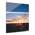 Acrylic Prints Triptych - Sunset Mountain Trail — Landscape...