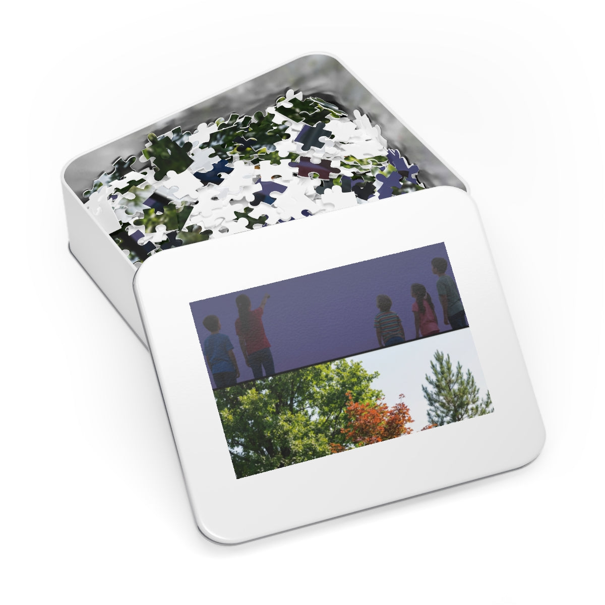 Jigsaw Puzzle with Tin - Starry Forest Magic