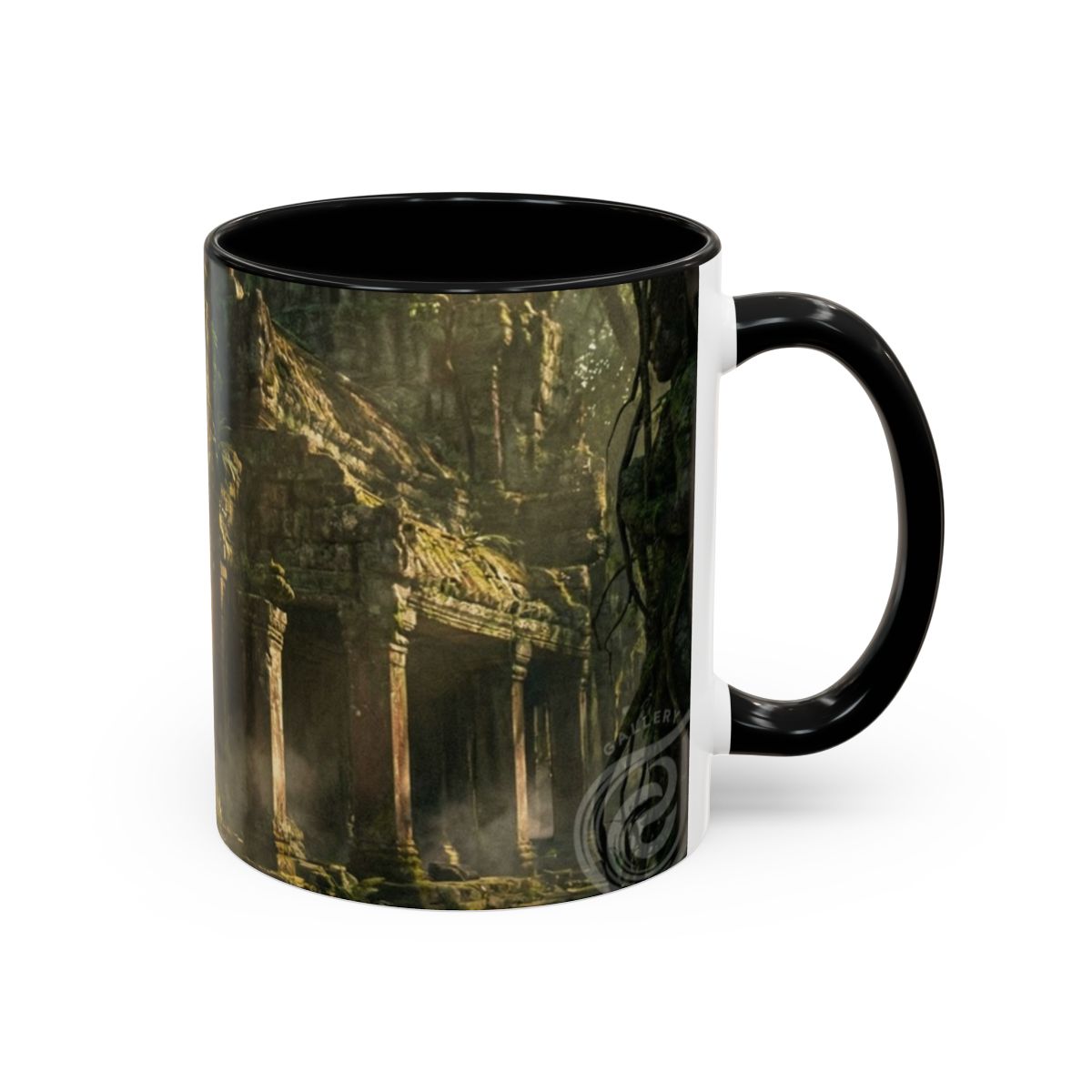 Accent Coffee Mug - Moss Temple Retreat | Echovira Gallery
