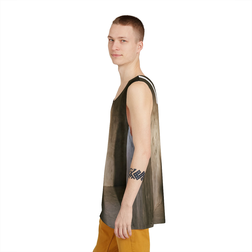 Men's Tank - Shadows of the Citadel moody architectural... |...
