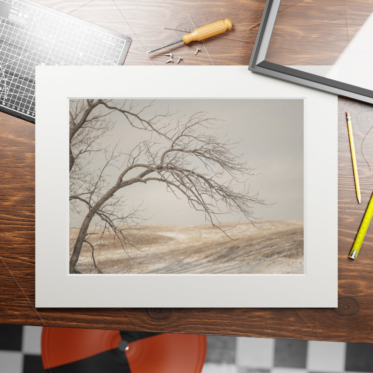 Framed Fine Art Print - Hushed Winter — Landscape