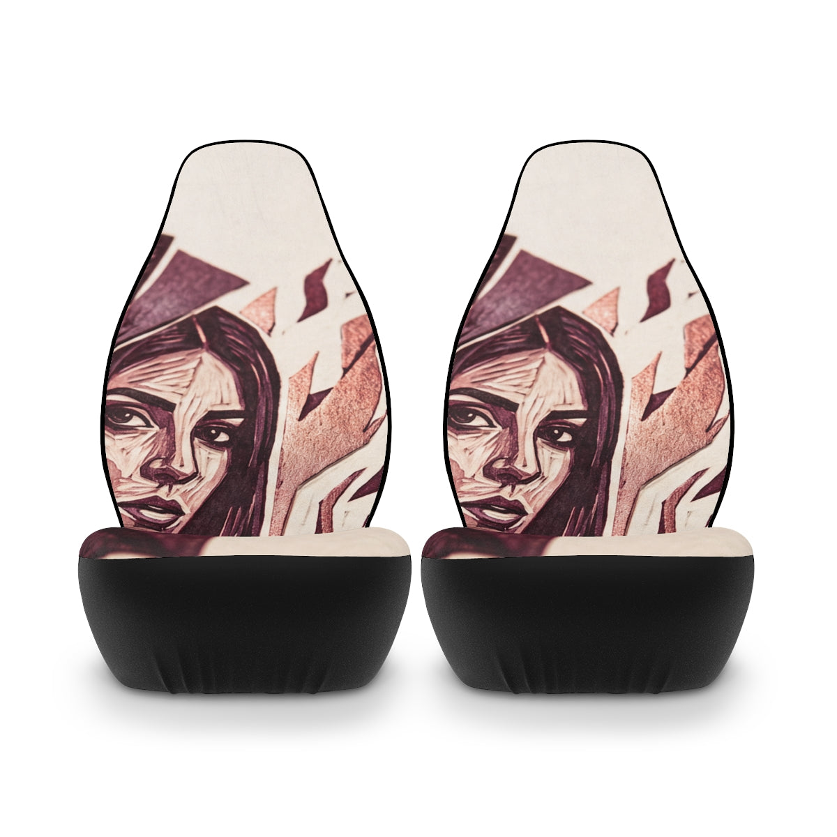 Car Seat Covers - Noir Romance Duo | Echovira Gallery