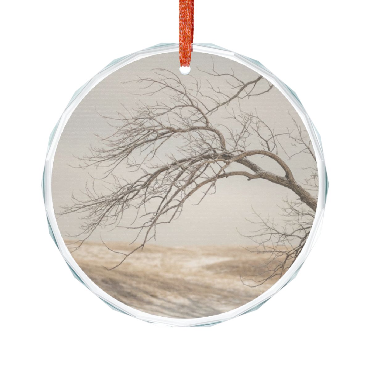 Glass Ornament - Serene Winter Tree