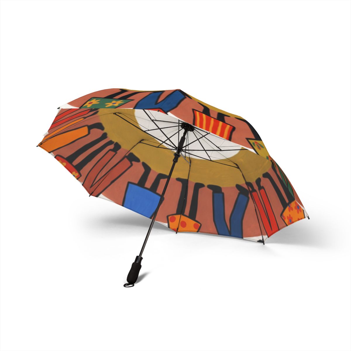 Foldable Umbrella - Unity Mandala Folk Art | Echovira...