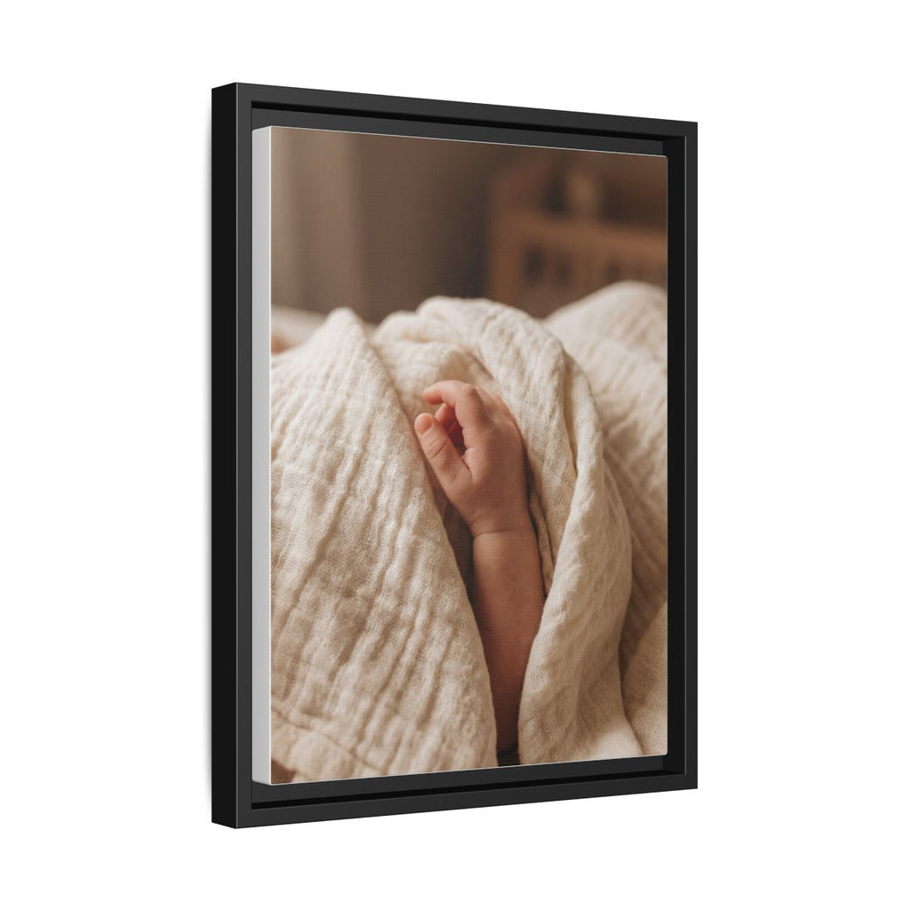 Framed Matte Canvas - Neutral Nursery — Black / 1.25"