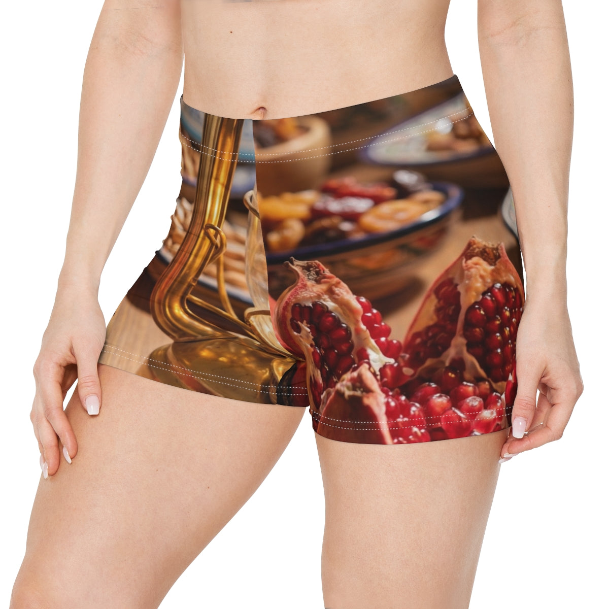 Women's Shorts - Amber Twilight Harvest | Echovira Gallery