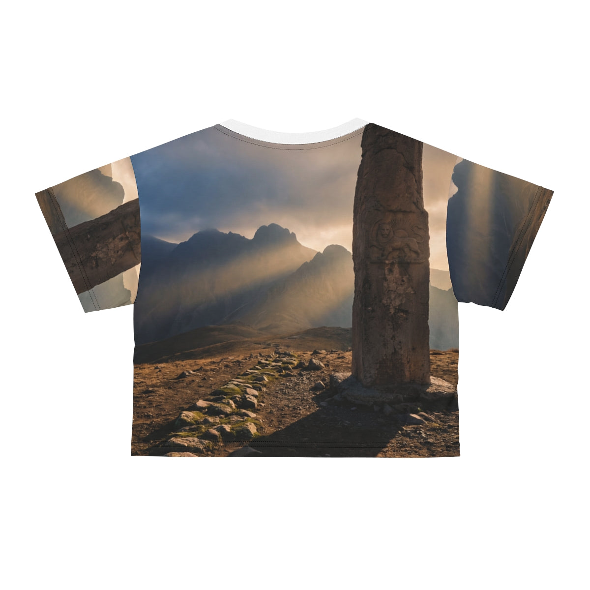 Crop Tee - Mystic Mountain Peak