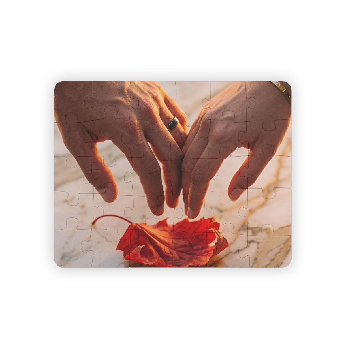 Autumn Leaf Hands Art Kids' 30-Piece Puzzle