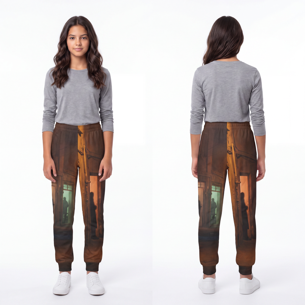 Youth Joggers - Midnight Shadows Alleyway Art | Echovira...
