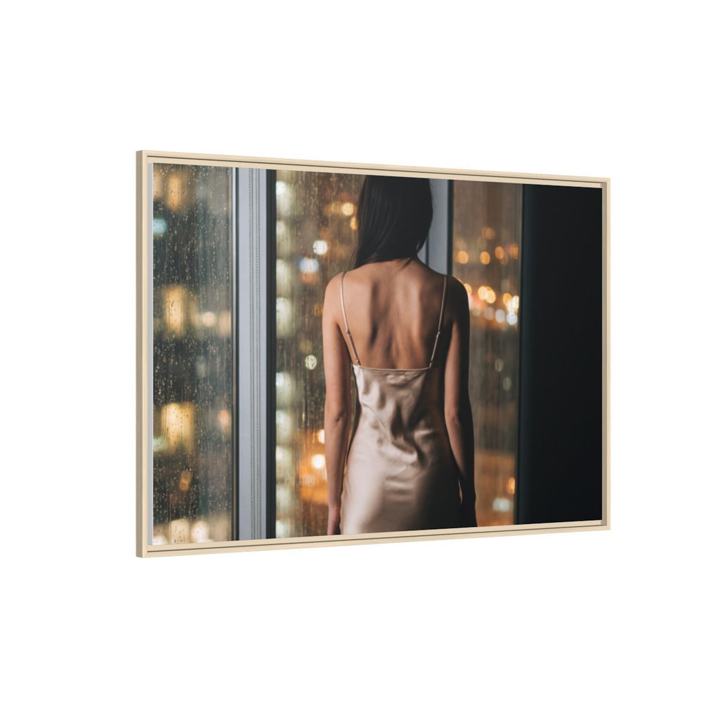 Framed Matte Canvas - Cinematic Nights — Natural / 1.25"
