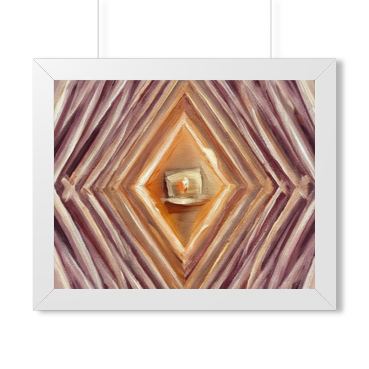 Framed Horizontal Poster - Infinite Arch — White (14×11... |...