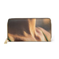 Golden Hour Zipper Wallet - Emerald Sunset Clutch | Echovira...
