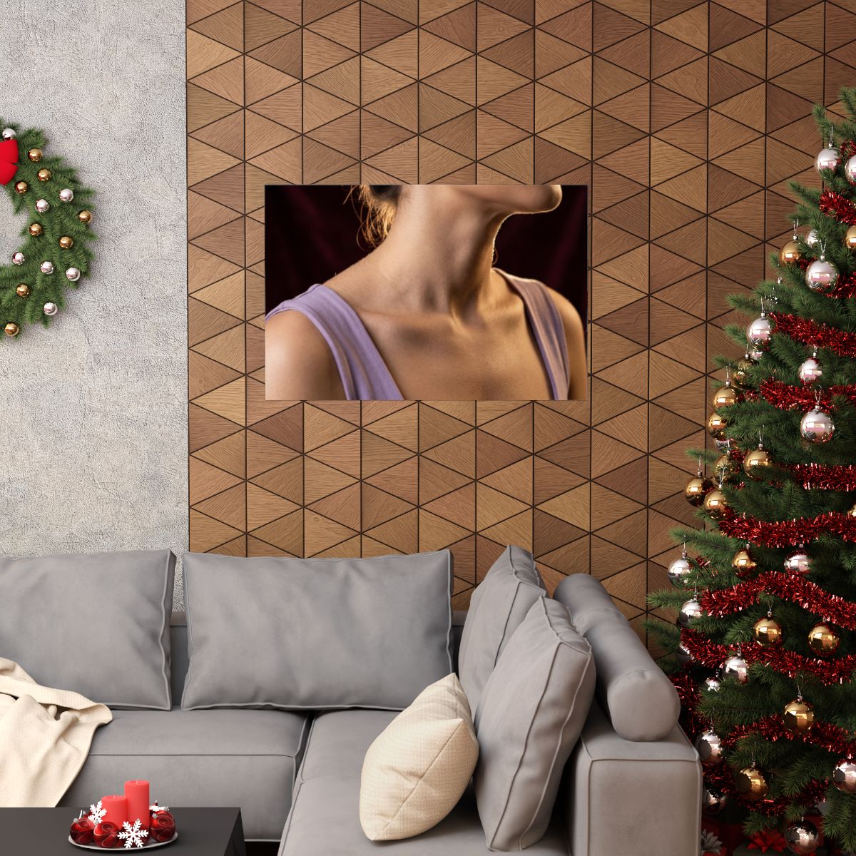 Matte Horizontal Posters - Golden Contour Minimalist... |...