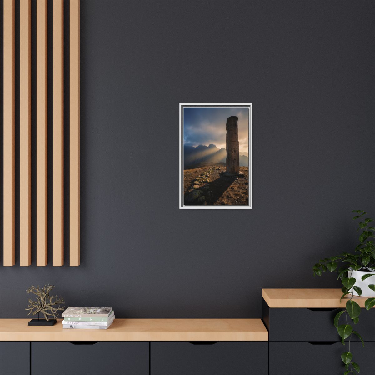 Framed Matte Canvas - Sun Peak