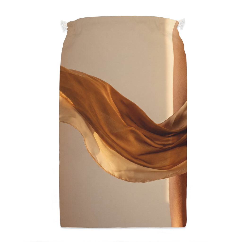 Sack - Golden Silk Radiance Art Piece | Echovira Gallery
