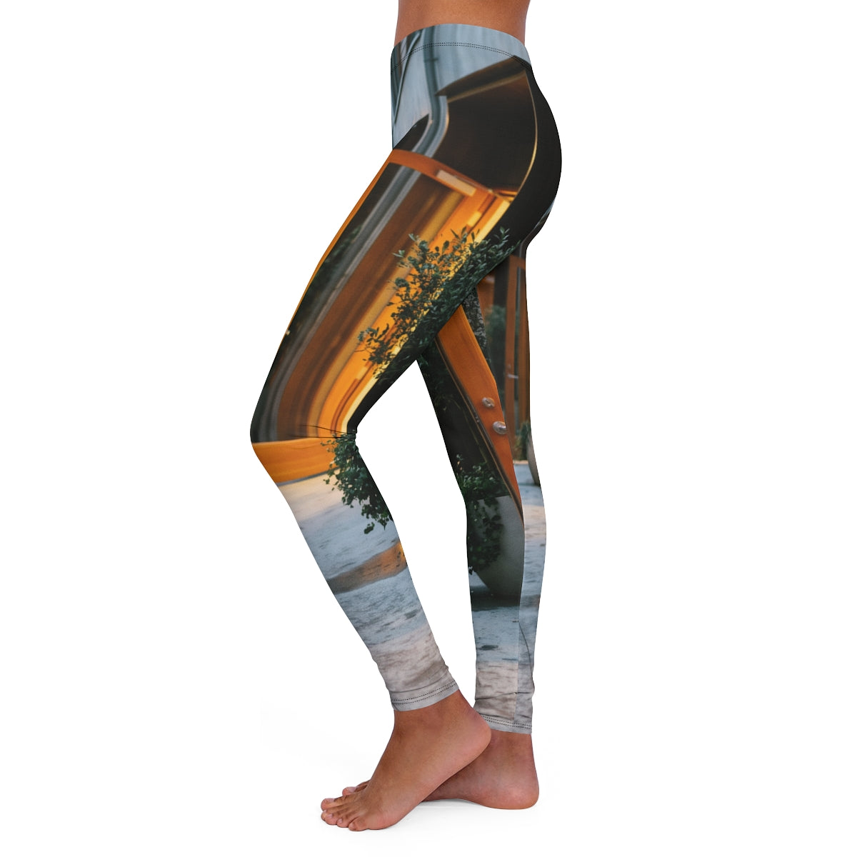 Women's Spandex Leggings - Twilight Walk | Echovira Gallery
