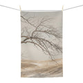 Microfiber Tea Towel - Rustic Winter Woods | Echovira...