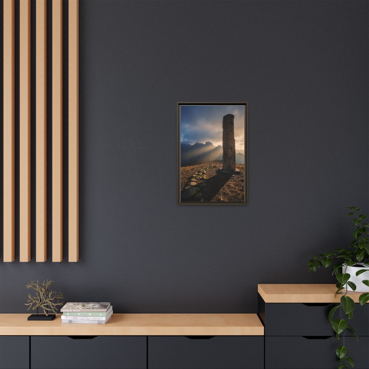 Framed Matte Canvas - Sun Peak