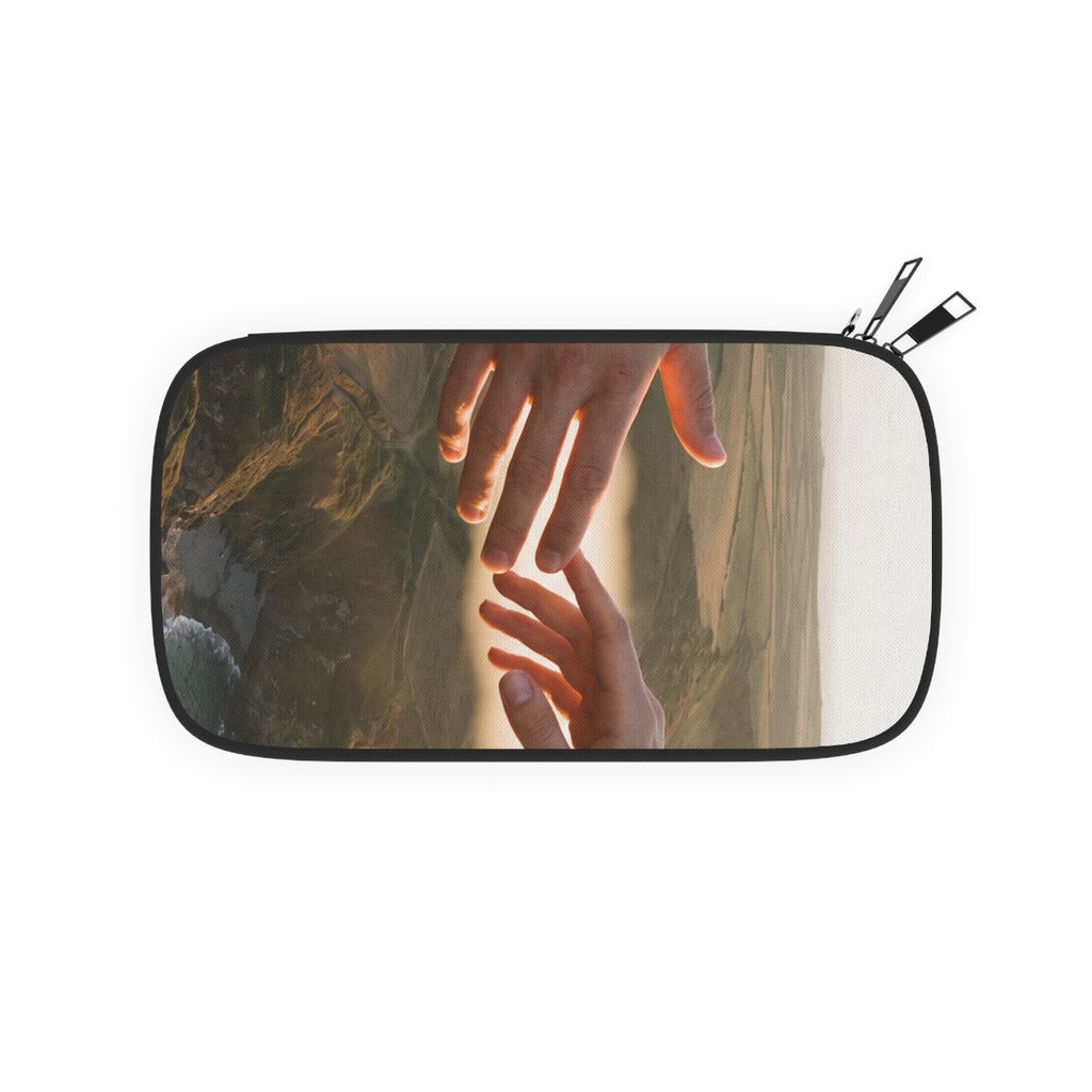 Passport Wallet - The Infinite Touch | Ethereal Coastal Art...