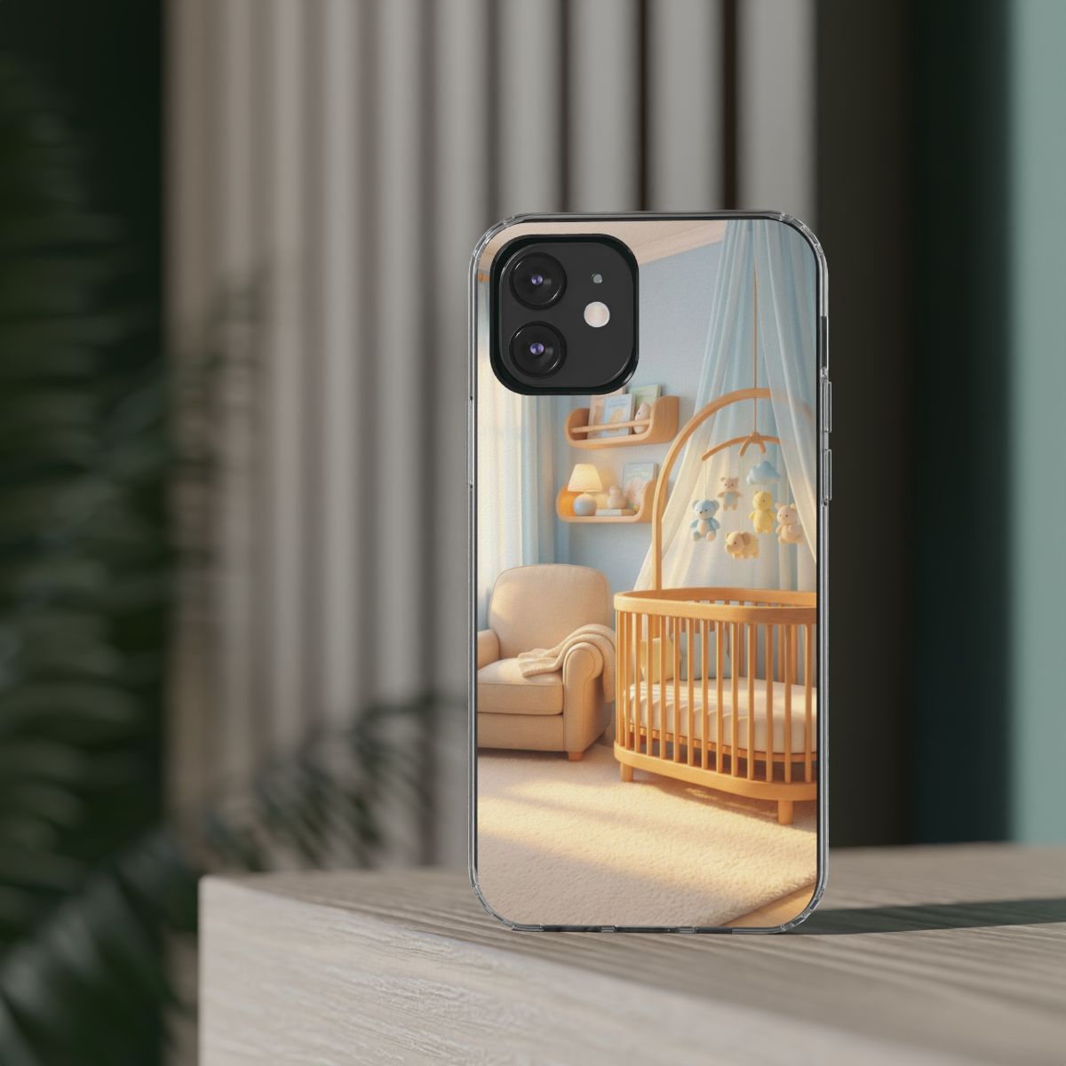 Clear Impact-Resistant Cases - Soft Blue Clear Phone Case...