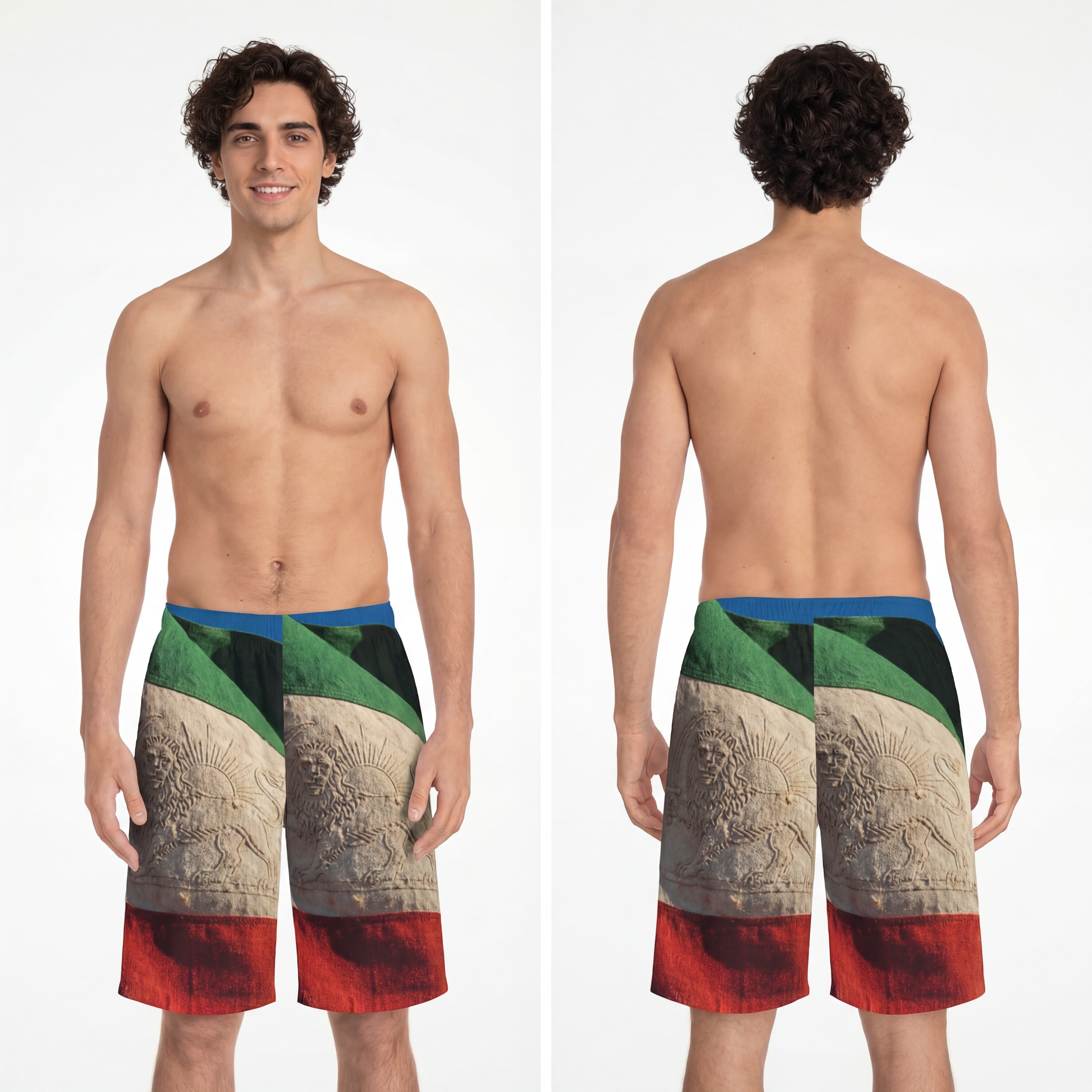 Men's Board Shorts - Vintage Flag