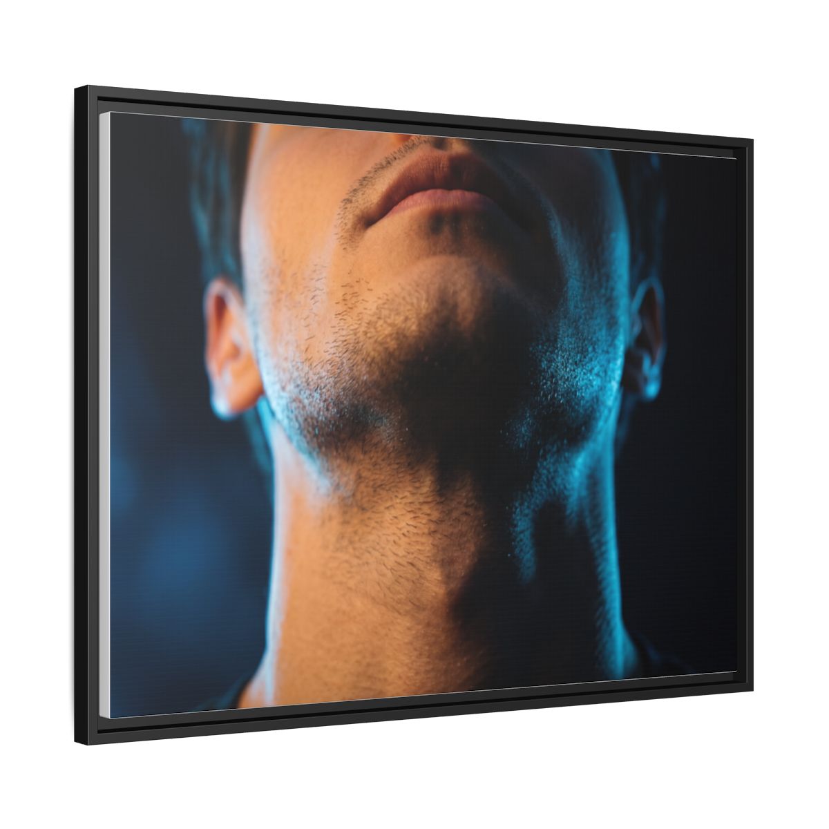 Framed Matte Canvas - Neon Pulse Core — Black / 1.25"