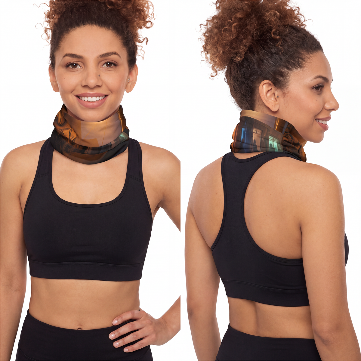 Lightweight Neck Gaiter - Shadowed Alleyway Mystery Art... |...