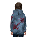Children's Hoodie Abstract Crimson Cord Art