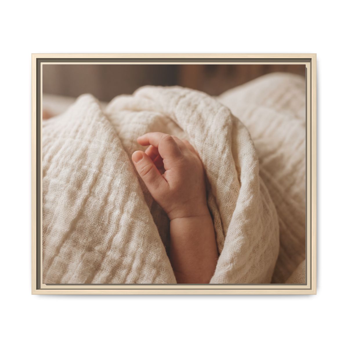 Framed Matte Canvas - Neutral Nursery — Natural / 1.25"