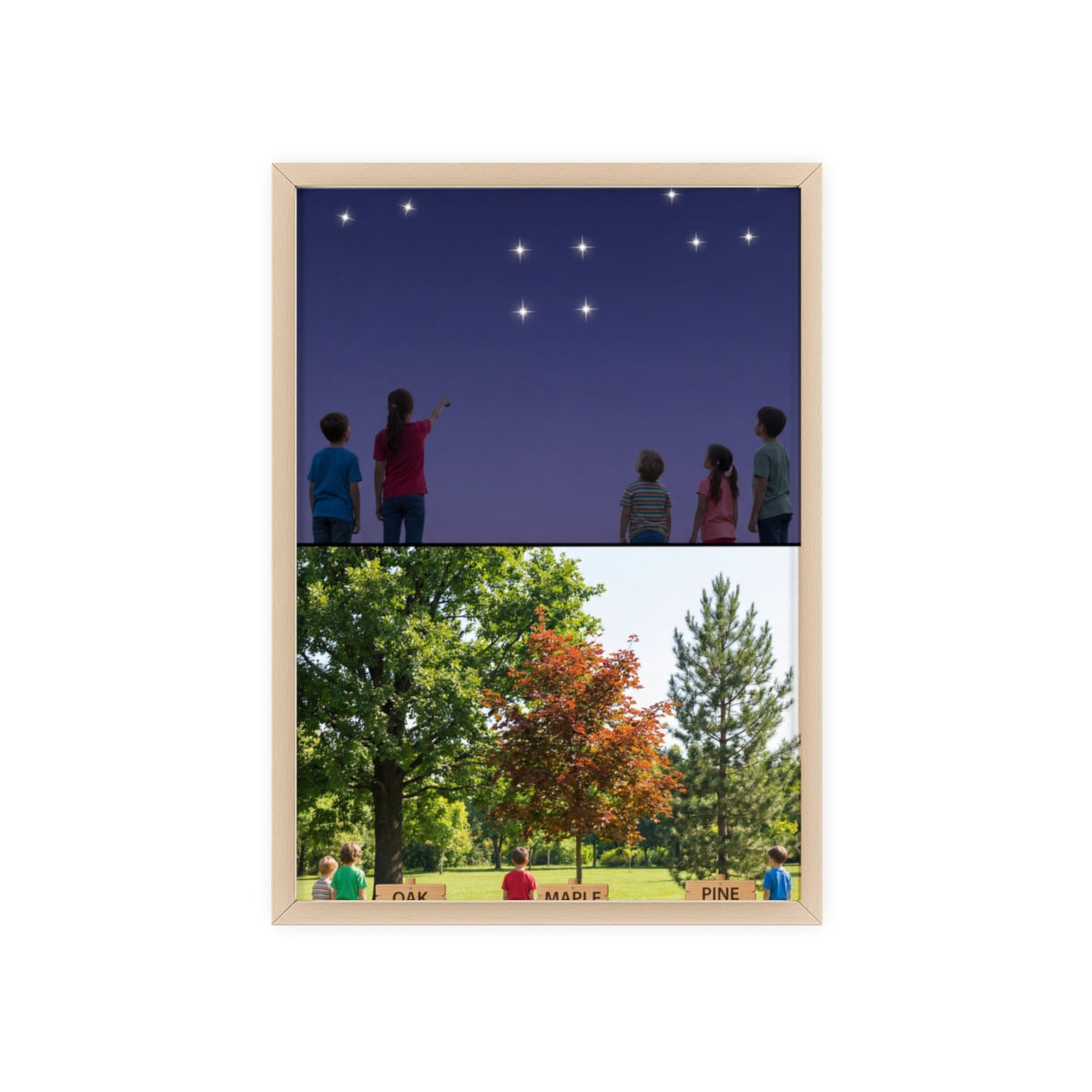Wooden Framed Poster - Wonder — Portrait