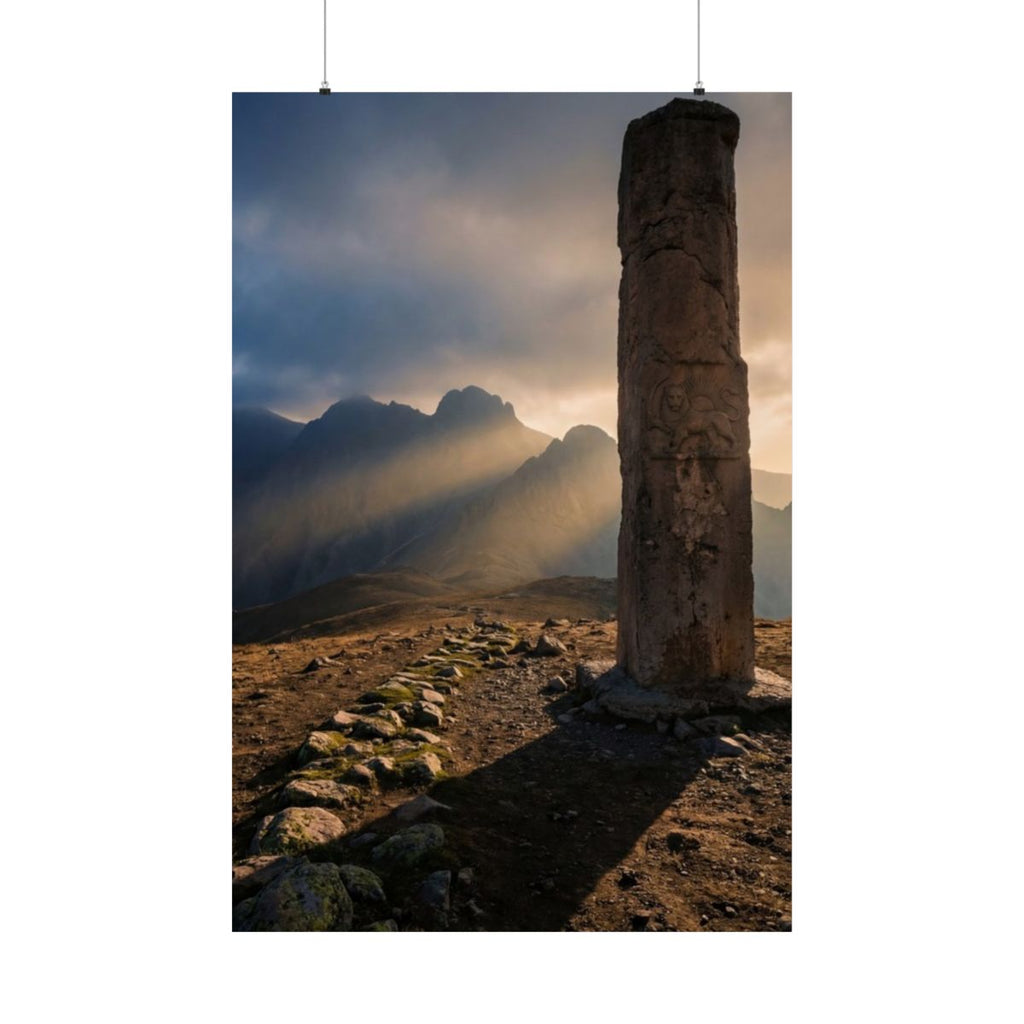 Matte Vertical Posters - Mystic Monolith Ancient Persian......