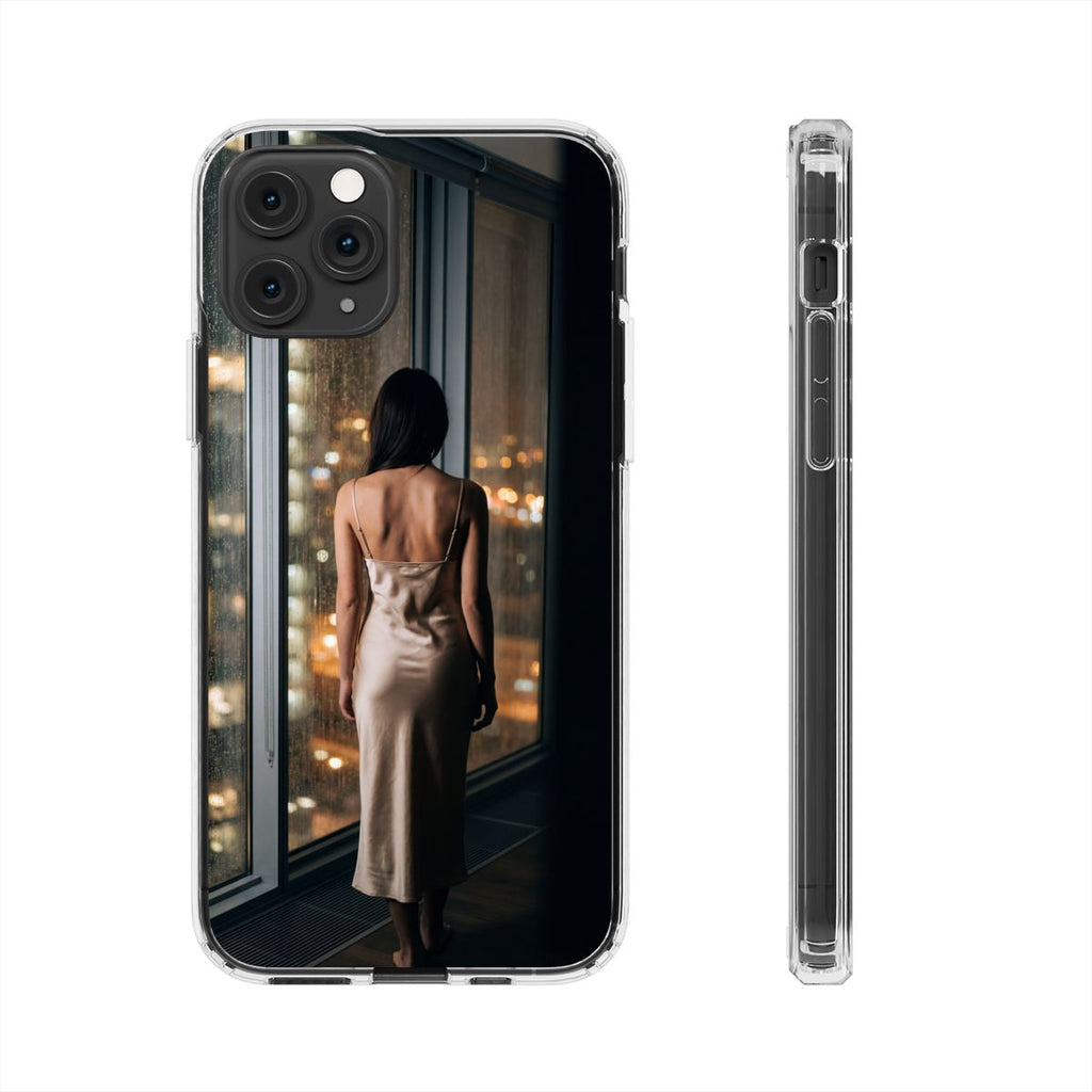 Clear Impact-Resistant Cases - Clear Phone Case - Rainy Mood...