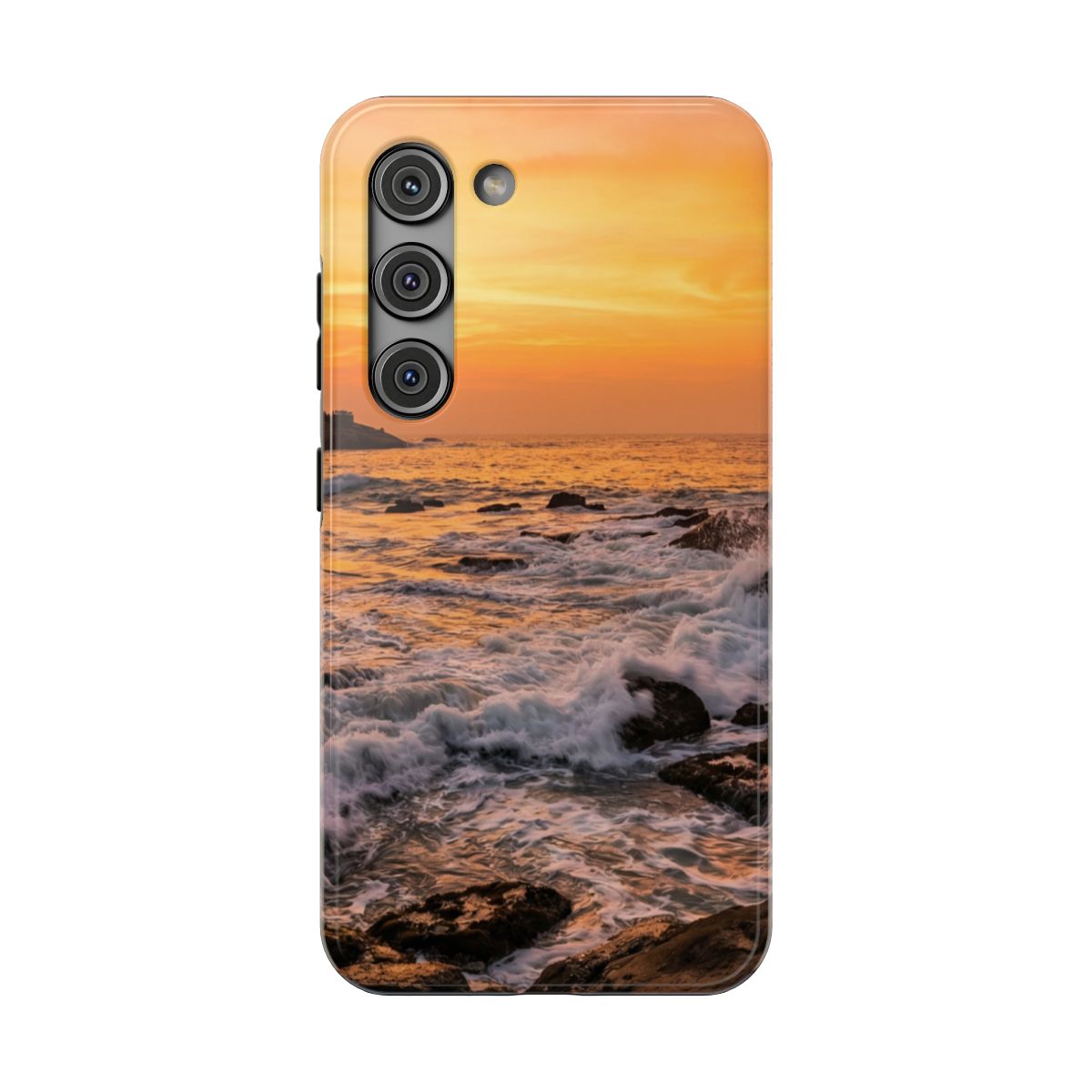 Impact-Resistant Case - Golden Hour Wave | Echovira Gallery
