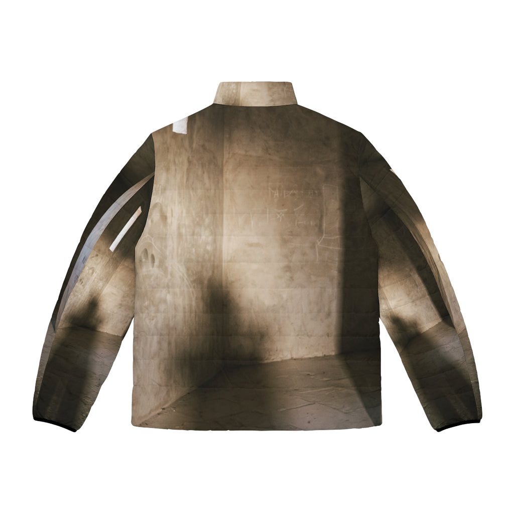 Men's Puffer Jacket - Shadows of the Citadel moody... |...