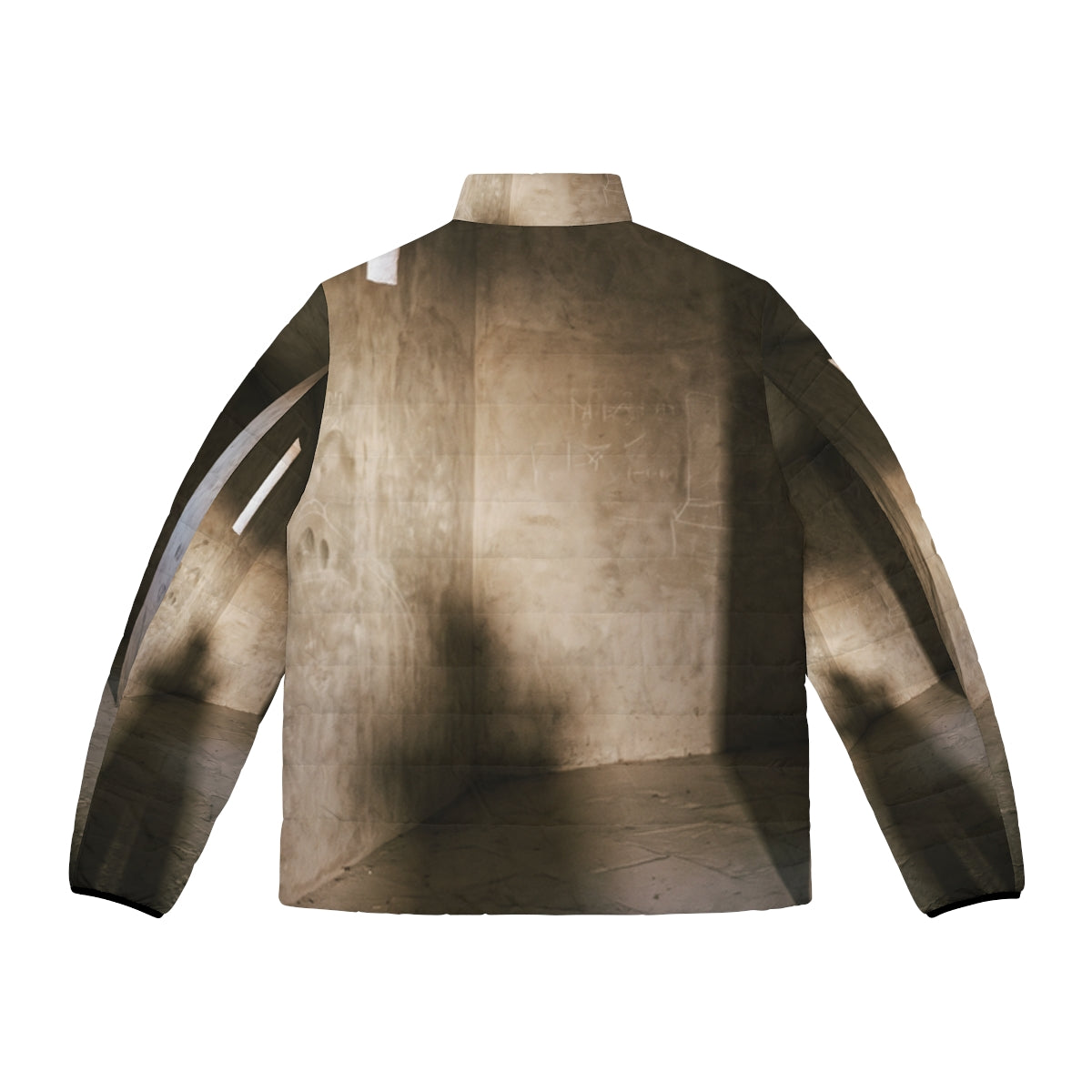 Men's Puffer Jacket - Shadows of the Citadel moody... |...