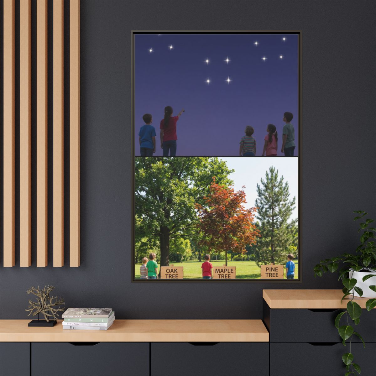 Framed Matte Canvas - Discovery — Espresso / 1.25"