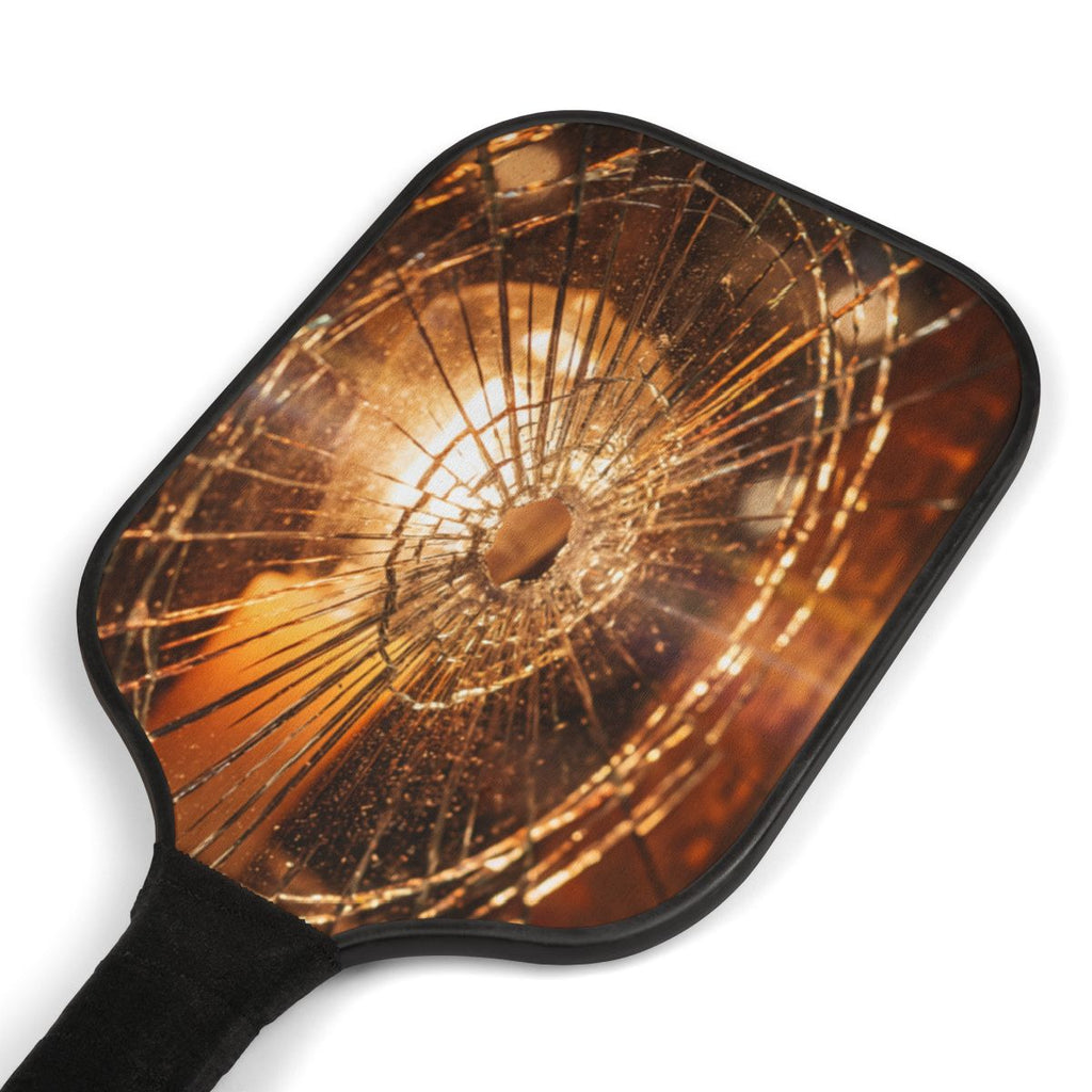 Pickleball Kit - Golden Hour Fractured Glass Aesthetic Wall...