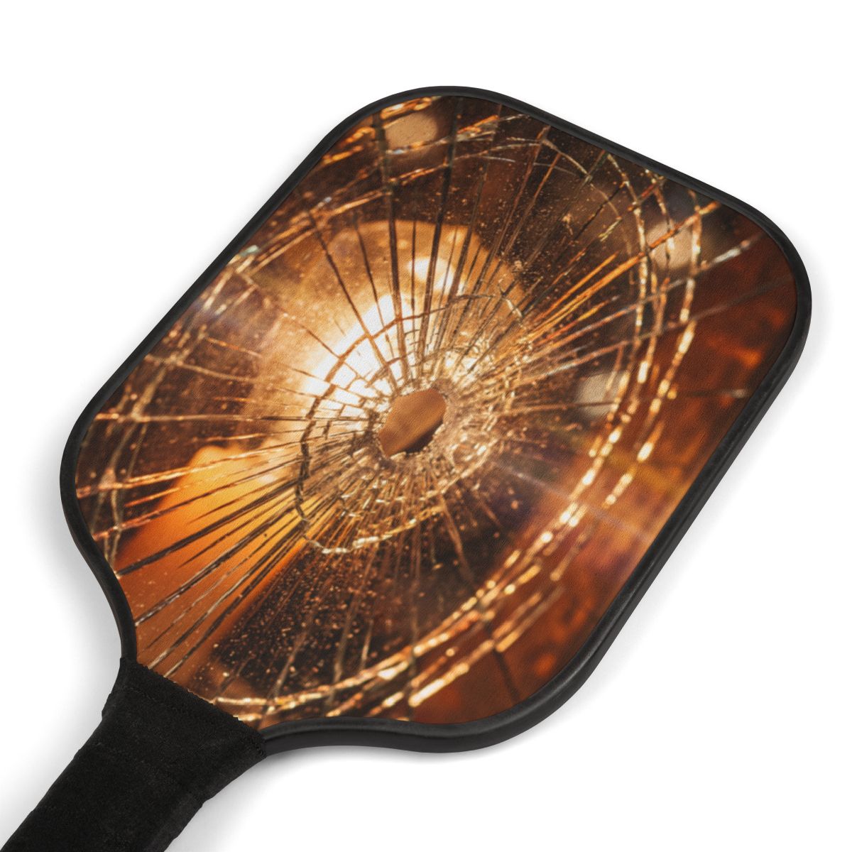 Pickleball Kit - Golden Hour Fractured Glass Aesthetic Wall...