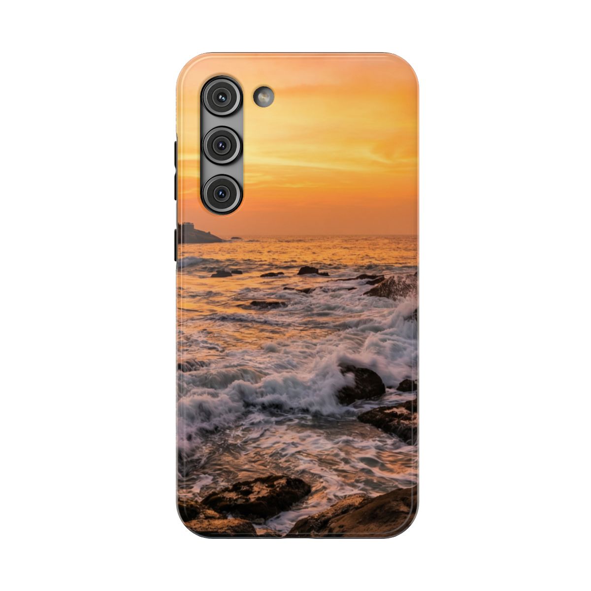 Impact-Resistant Case - Golden Hour Wave | Echovira Gallery