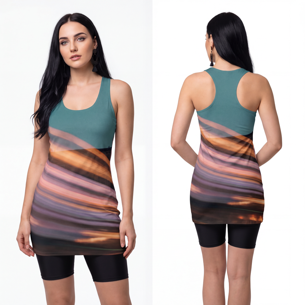 Women's Cut & Sew Racerback Dress - City Twilight Dress |...