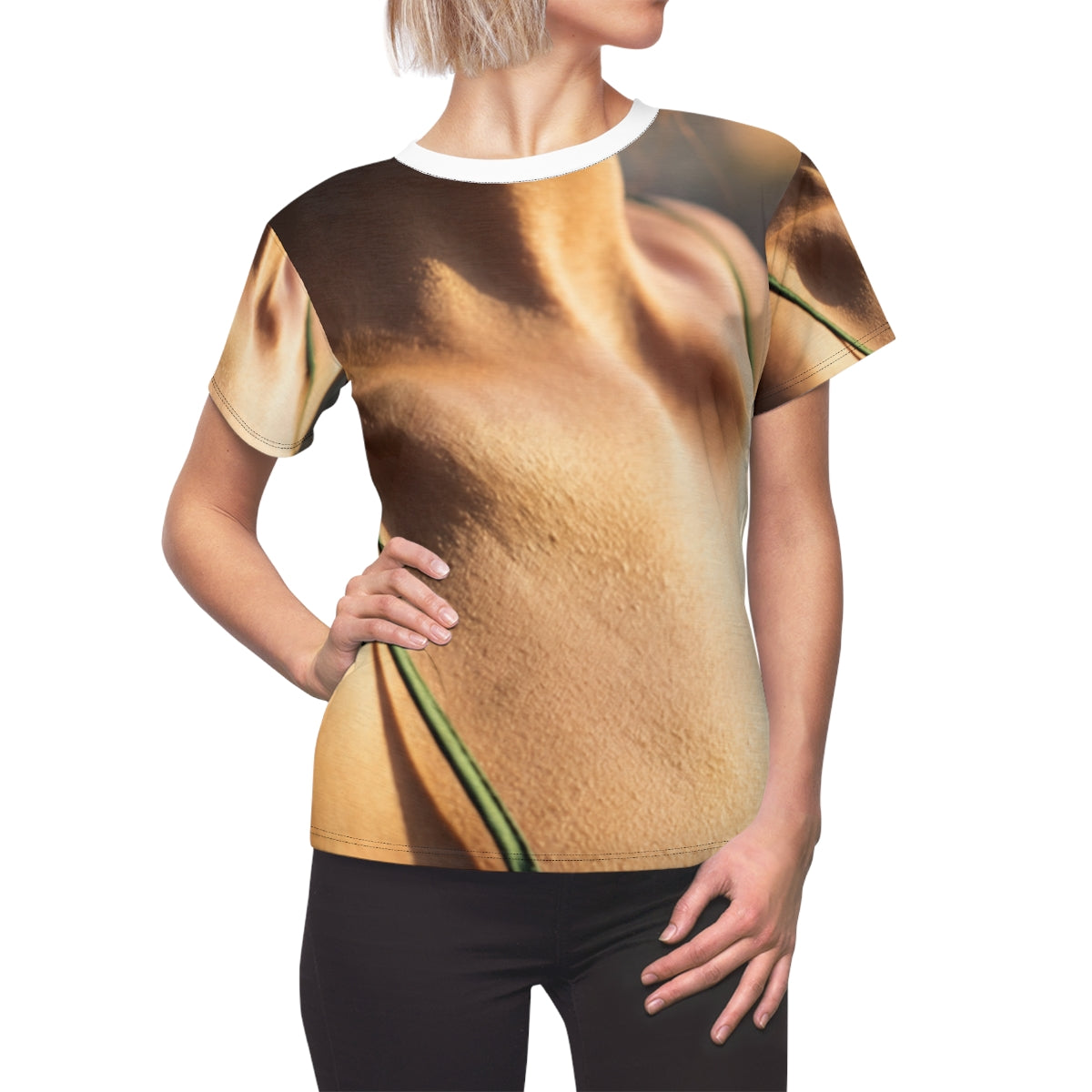 Golden Hour Women's Cut Tee - Emerald Sunset | Echovira...