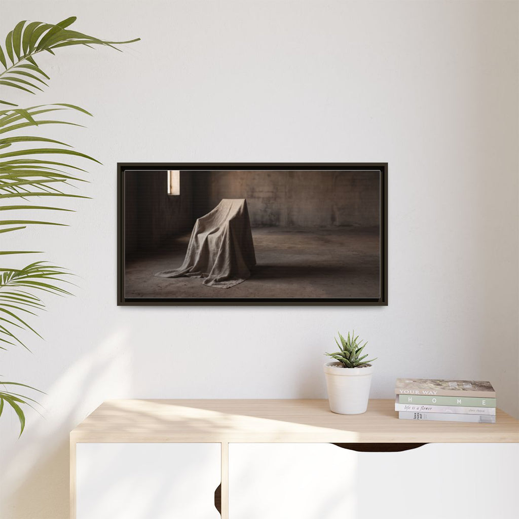 Matte Canvas, Framed - Wabi-Sabi Room — Espresso / 1.25"