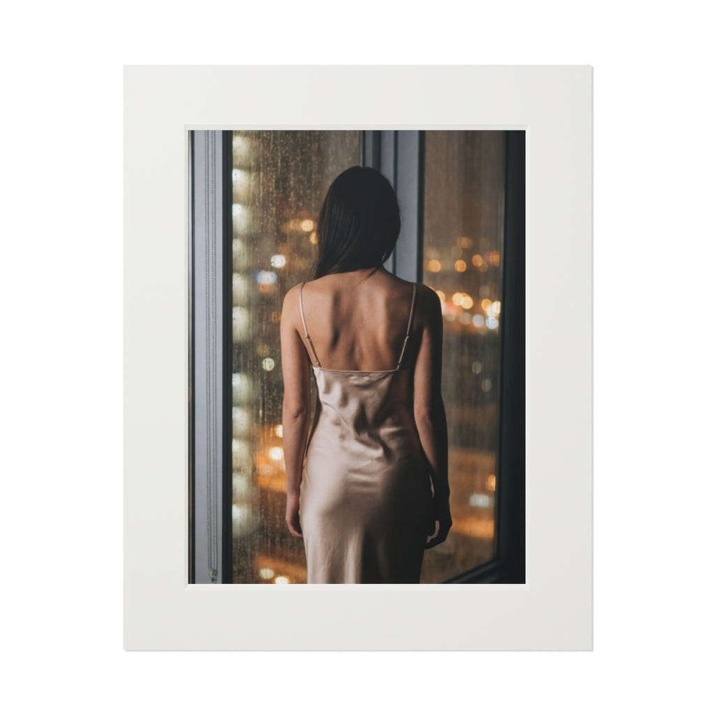 Fine Art Print - Shimmering Rainy City — Portrait (11×14 &...