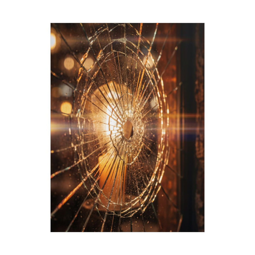 Poster ohne Rahmen - Zersplitterter Bernsteinrand