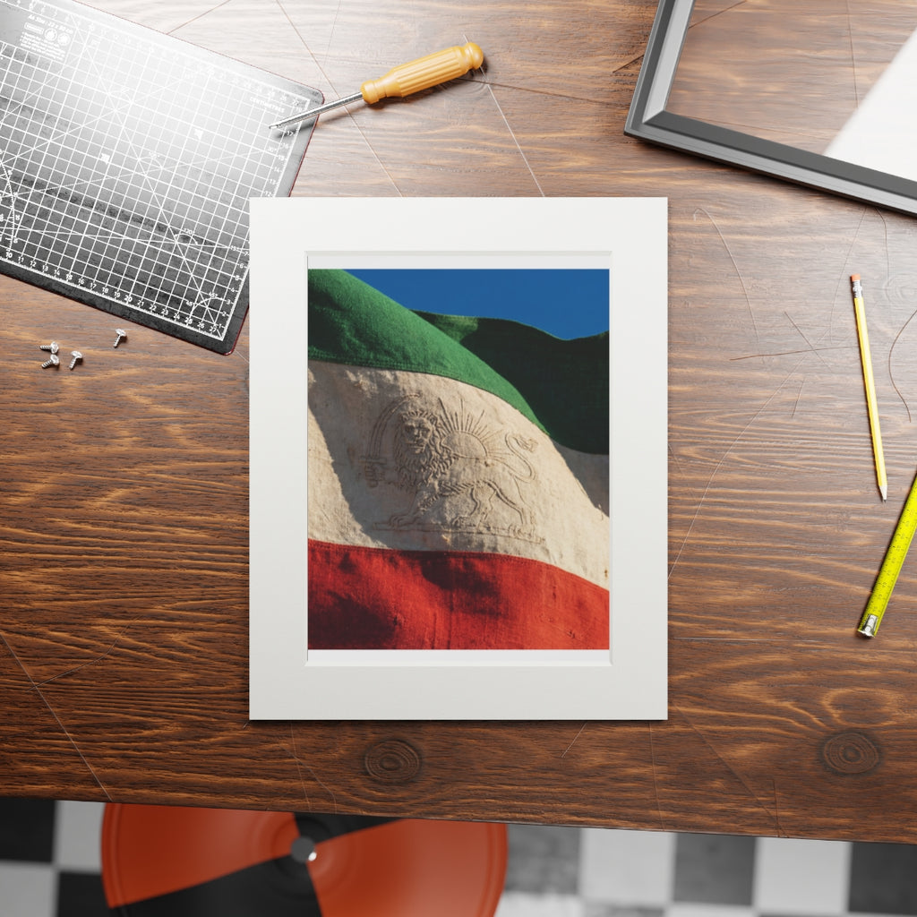 Fine Art Print - Persian Lion Flag — Portrait