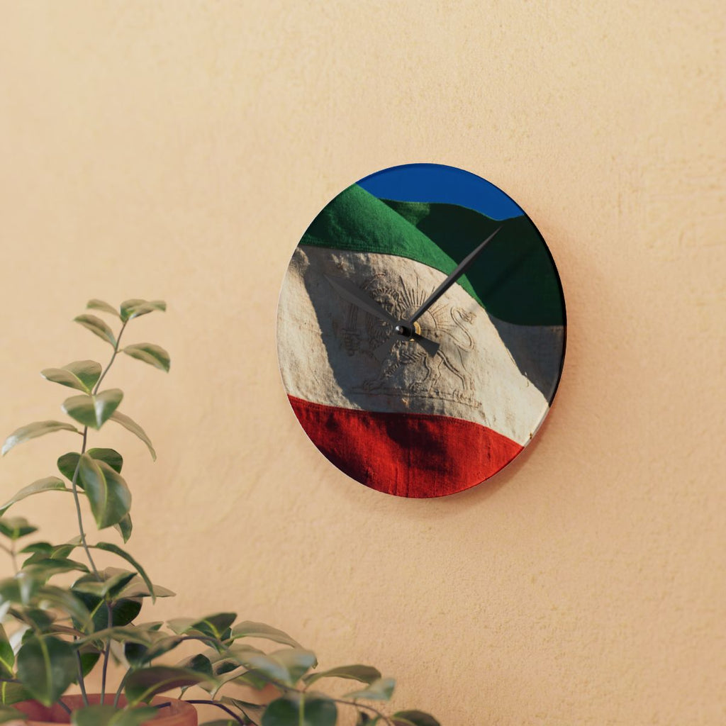 Acrylic Wall Clock - Vintage Persian