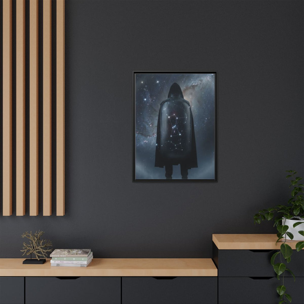 Framed Matte Canvas - Cosmic Sentinel — Black / 1.25" (8×10...